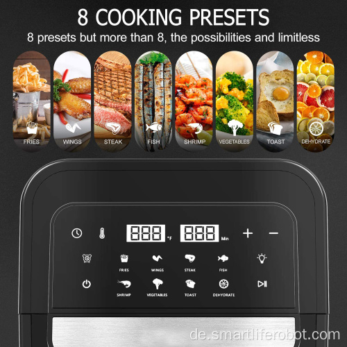 6L moderne Küchenkleingeräte Heißluftfritteuse